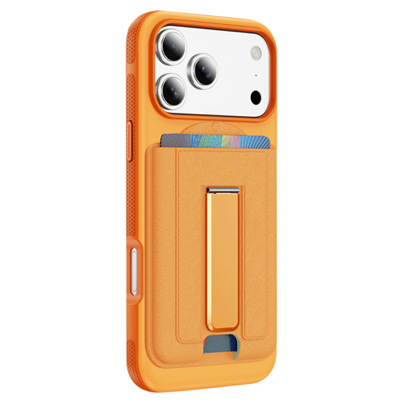 皮纹磁吸卡套适用苹果17promax手机壳magsafe卡包Air新款iPhone14plus带支架13插卡12卡夹16收纳15放卡12配件