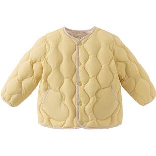 戴维贝拉儿童轻薄羽绒服冬装新款男女童宝宝防水保暖羽绒内胆外套