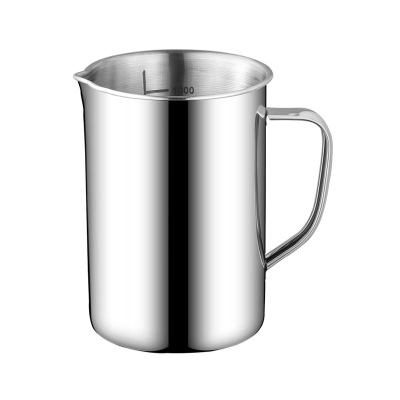 不锈钢量杯带刻度医用烧杯实验室