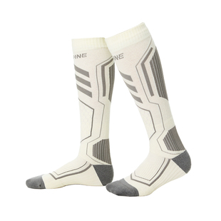 松野湃男女专业滑雪袜压缩运动长筒吸汗保暖运动袜美利奴羊毛长袜