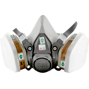 3m防毒面具6200防毒面罩打农药喷漆尘毒化工气体防飞沫KN95防护罩