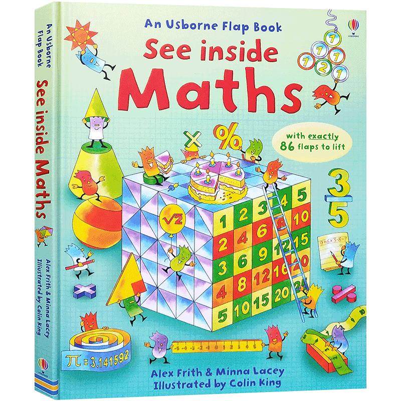 Usborne See Inside Maths 看里面之解密数学 儿童百科立体翻翻书 科普科学英语绘本故事书课外读物3-8岁 英文原版进口图书