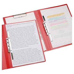 10个装红色a4文件夹资料夹强力夹单双夹合同档案收纳夹板夹演讲朗诵稿夹中国红党员建文具办公用品可定制礼品