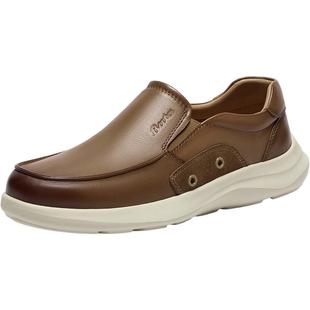 Bata乐福鞋男2025秋季商场新款英伦风牛皮商务通勤一脚蹬K8952CM5