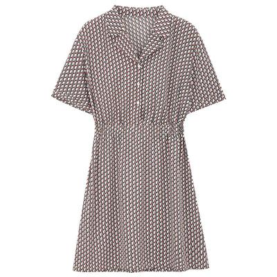 MindBridge几何印花连衣裙