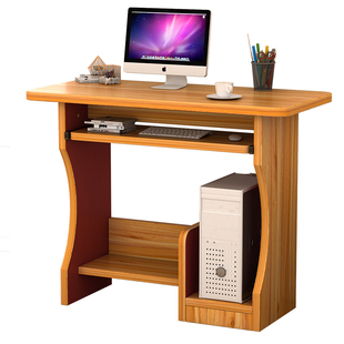 电脑桌台式租房家用简易学习书桌卧室小型写字桌宿舍实木办公桌子