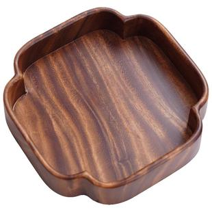 木质果盘托盘可叠加果盆瓜子水果零食盘点心家用茶点坚果干果盘子