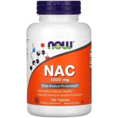 现货美国NOW诺奥NAC乙酰半胱氨酸甲腺降毒600mg/1000mg