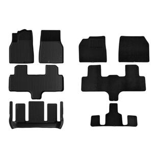 适用焕新版特斯拉ModelYL六座版专用脚垫tpe全包围地垫车内饰改装