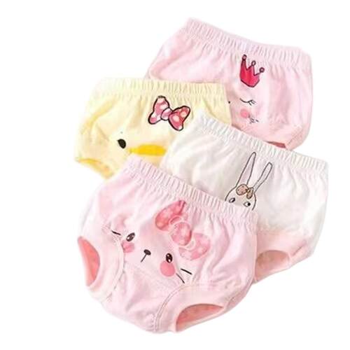 儿童纯棉内裤不夹屁屁1-3女童面包全棉三角短裤婴幼儿男女宝宝