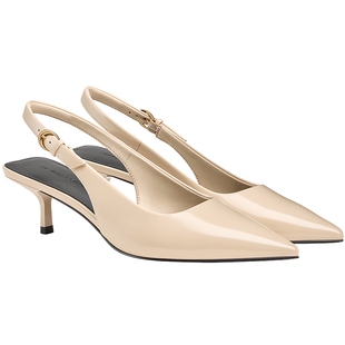 CHARLES&KEITH26秋季新款CK1-60920435气质通勤尖头高跟凉鞋单鞋