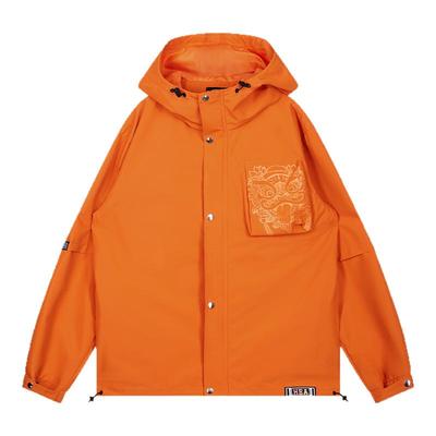 HEA 经典国潮轻户外连帽夹克长袖外套男装休闲宽松日常简约基础款