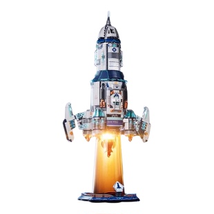 未及太空星舱宇航员头盔跃星计划模型积木益智拼装玩具生日礼物