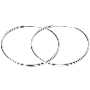 通体纯银大耳环夸张特大789厘米复古大耳圈圈圆圈显脸小时尚欧美