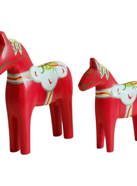 2026马年生肖马摆件红马木马工艺