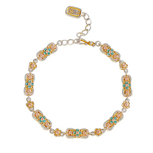 宫里上新足银手链女古法纯银9999实心新中式手饰生日礼物送女生