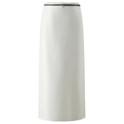 OCHIRLY欧时力腰带开衩直筒半裙