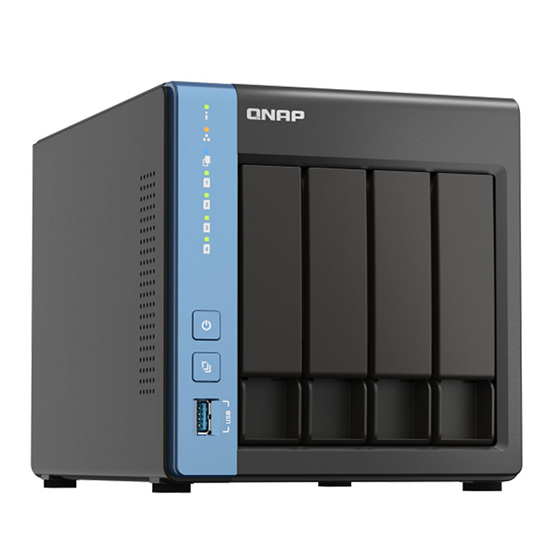 QNAP威联通 NAS TS-416-4G /2022新品/Cortex®A55 四核处理器/硬件解码/内置NPU/nas网络存储器nas存储服务器