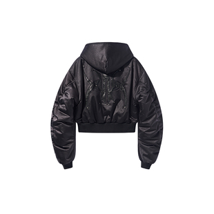 BLINDNOPLAN 24AW 高端系列连帽刺绣撞钉夹克外套加厚保暖棉衣