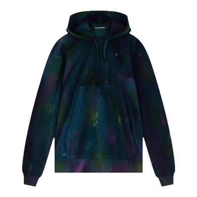 Acne Studios秋冬女士抽绳拼色套头连帽衫卫衣银泰百货 301604