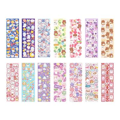 咕卡贴纸镭射贴画不重复套装