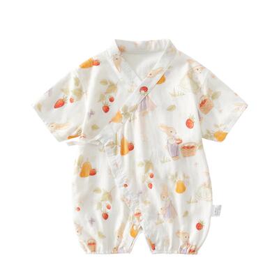 棉恋森婴儿衣服夏季薄款连体衣