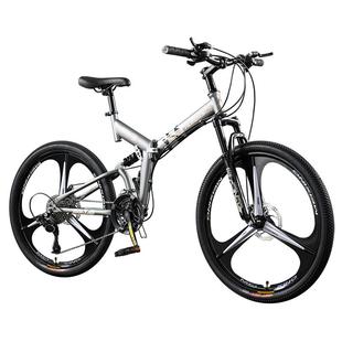 红旗官方旗舰店折叠山地自行车成人越野变速软尾赛车学生轻便单车