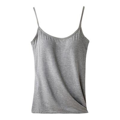 薄款女带胸垫背心吊带内搭打底