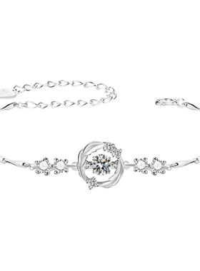 YINNY正品跳动的心莫桑钻手链