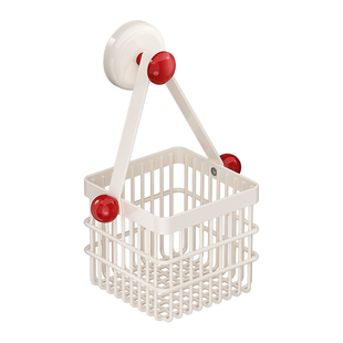 吸盘卫生间梳子置物架子浴室化妆品收纳篮免打孔发圈发箍收纳神器