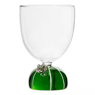 意大利Ichendorf立体小花ins风高颜值水杯女生创意玻璃杯高脚杯子