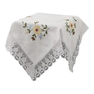 下置布艺饮水机盖布床头柜搭巾防尘布茶盘遮盖净水机白色方盖巾