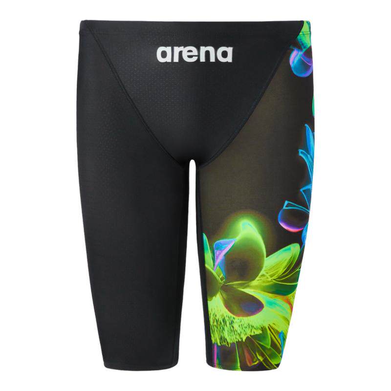 arena阿瑞娜游光溢彩男士竞技专业游泳竞赛防尴尬速干及膝泳裤