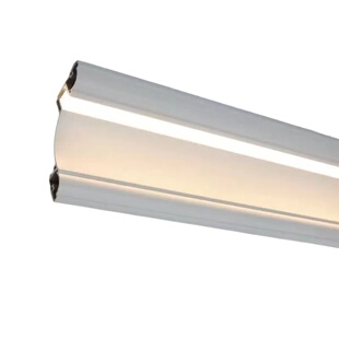 发光石膏线装饰线条灯LED客厅明装天花阴角线型灯免吊顶铝合金槽