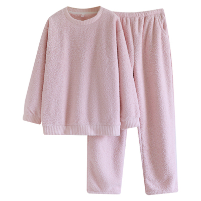 情侣半边绒冬季睡衣可外穿