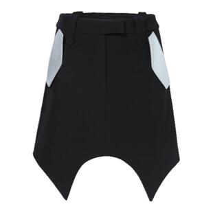 FTT FlyTheTruth 律政佳人 不规则A字半身裙女夏高腰显瘦PU皮短裙