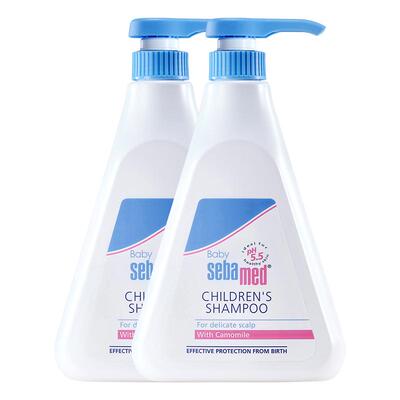 sebamed施巴儿童洗发水0-6到12岁婴幼儿宝宝男女孩洗头露德国2瓶