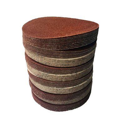 5寸植绒片125圆盘砂纸抛光打磨片