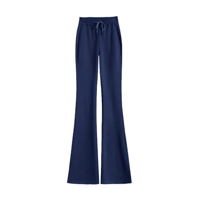 高腰修身显瘦秋冬加厚微喇叭裤子