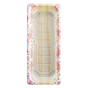 日式2号印花寿司盒打包盒寿司包装400套包邮长条整箱一次性外卖盒