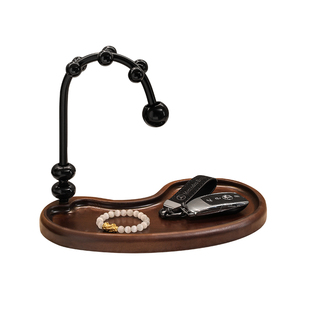 中古风玄关装饰摆件放钥匙收纳进门口法式复古鞋柜高级感乔迁礼物