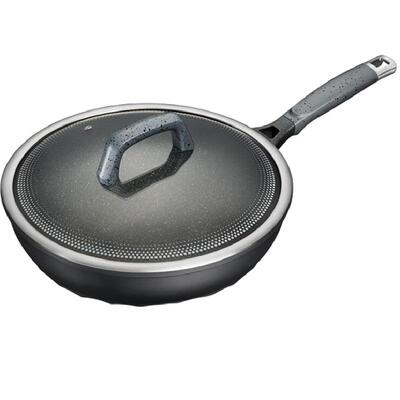 爱仕达IH导磁底无油烟炒锅