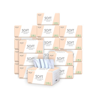 【热销】雅加迪云柔抽纸加厚升级可湿水四层加厚家用擦拭不掉屑