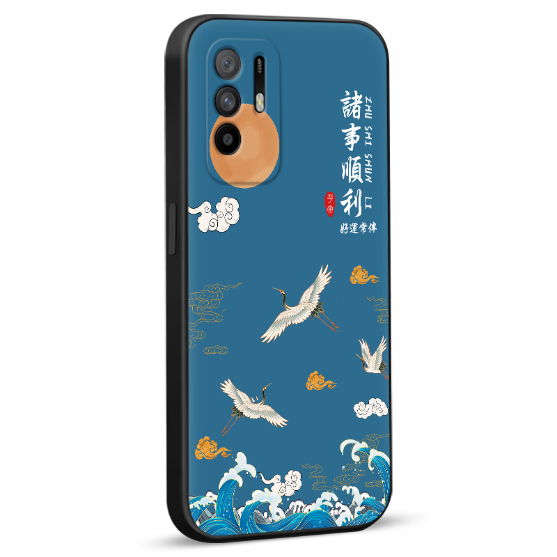 超好看秋昊适用于oppoa95 5g手机壳pelm00全包男女防摔保护套f19proplus国风外壳reno5z唯美耐磨妈妈用oopp欧
