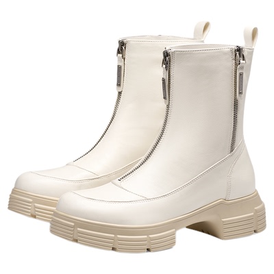 蹀愫机能前拉链鬼帝靴