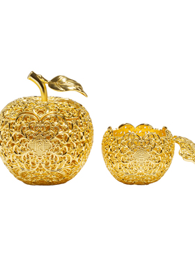 平安吉祥花丝金苹果赠与贵人