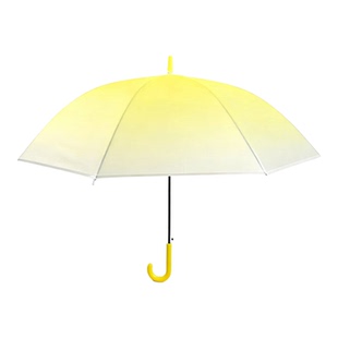 加厚款磨砂渐变纯色半透明雨伞小清新网红手工DIY绘画印刷广告伞
