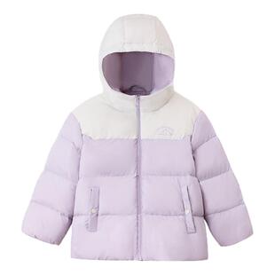丽婴房儿童三防羽绒服撞色宝宝冬装女童保暖外套男童鸭绒滑雪服