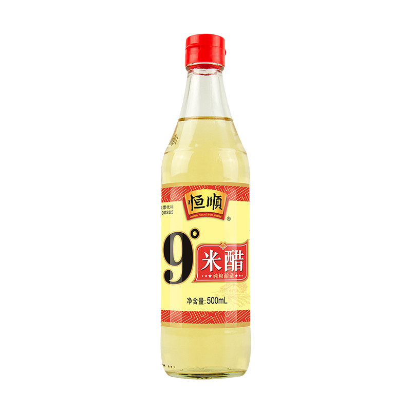 恒顺9度米醋500ml家用镇江醋/醋制品/果醋