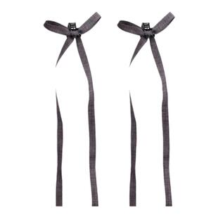 芭蕾风蝴蝶结飘带发夹丝带绑发双马尾麻花辫发绳发饰头绳发带头饰